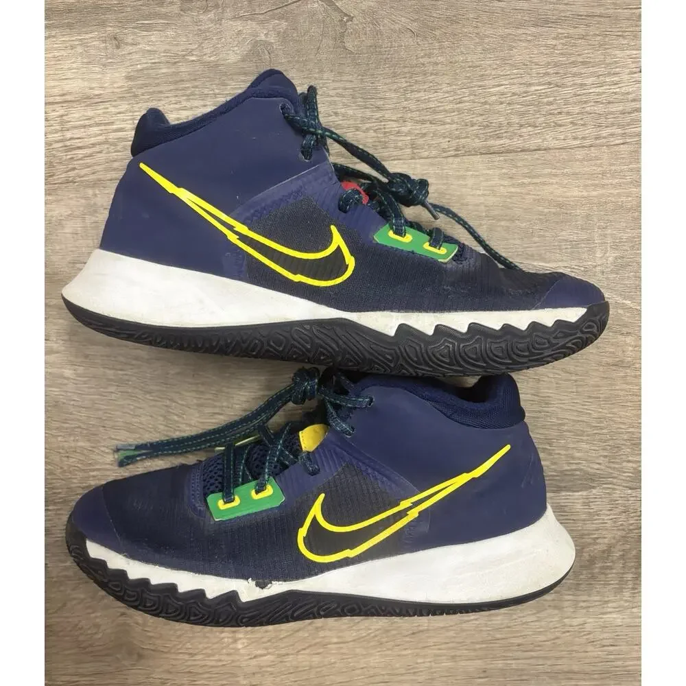 Nike Kyrie Flytrap 4 IV GS Blue Void Yellow CT5537-400 Basketball Shoes Size 6Y